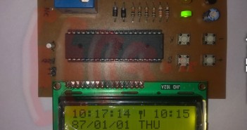 ساعت الارم دار با ATmega16 پروژه الکترونیک - پروژه های الکترونیک