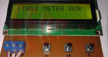 تاکسی متر و سرعت سنج خودرو با AVR